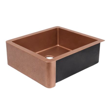 Copper Square Mount Kitchen Sink Contemporary Artisan Crafted